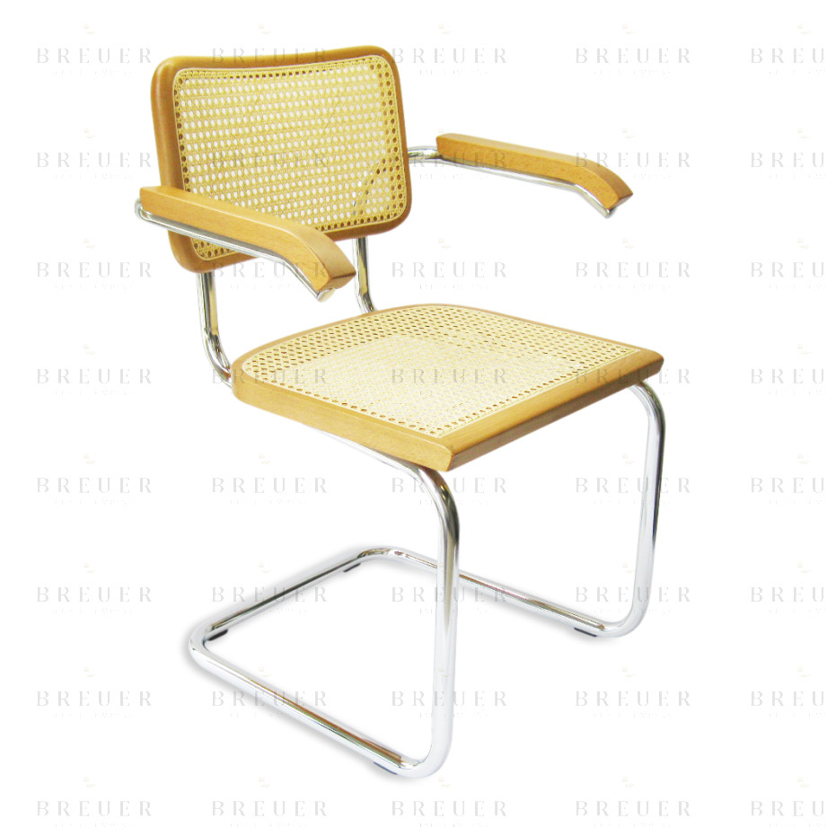 Marcel Breuer Cesca Chair/Stool Cane Replacement Seat in Honey Oak